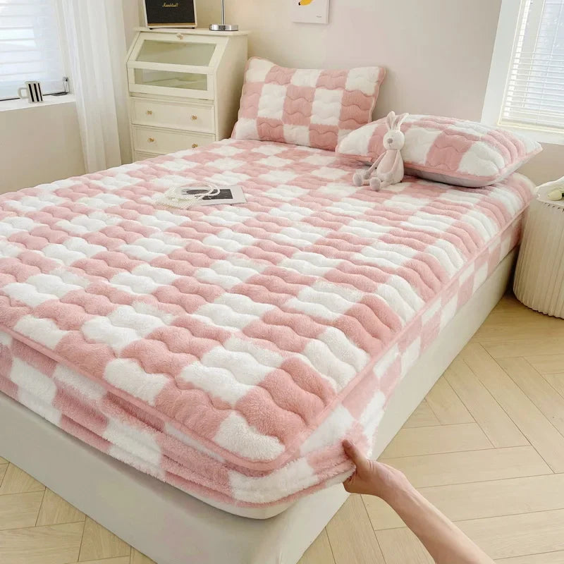 BettPro - Checkered mattress cover