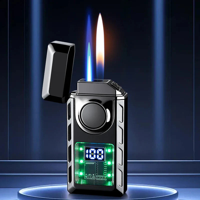 DoppelFlam | Rechargeable lighter with colored lights