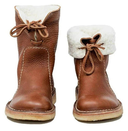 Feeded women's winter boots