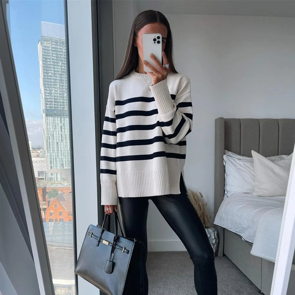 Striped Pullover Sweater