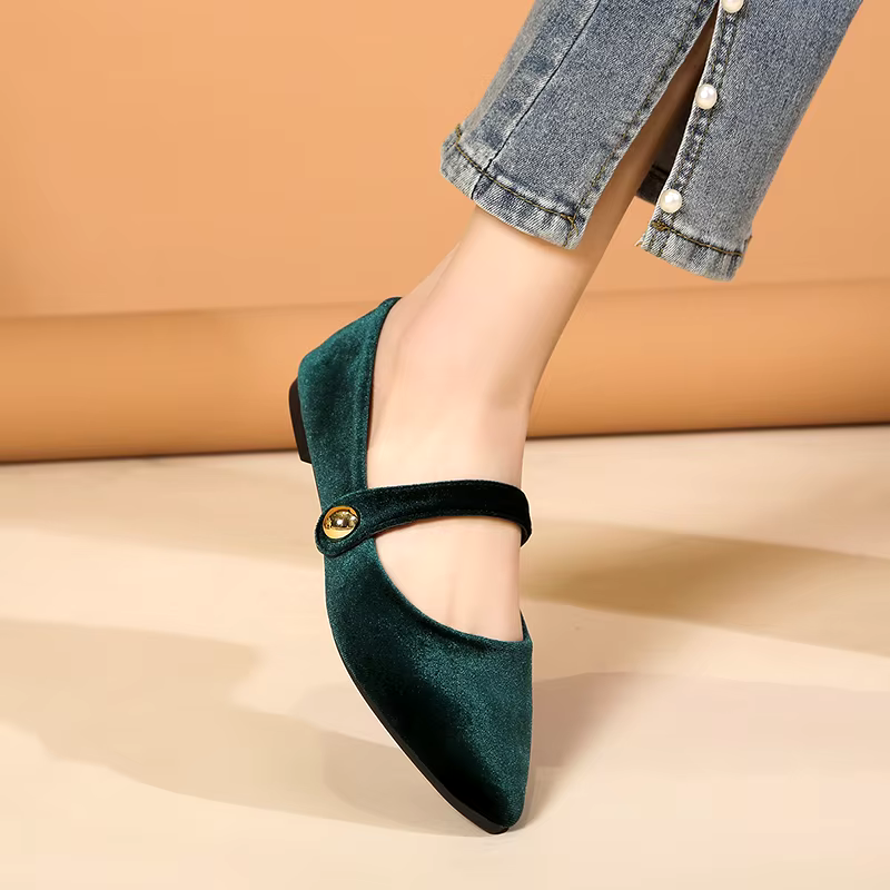 NEW COLLECTION | MayJane™ - Velvet Matte Pointed Toe Flats