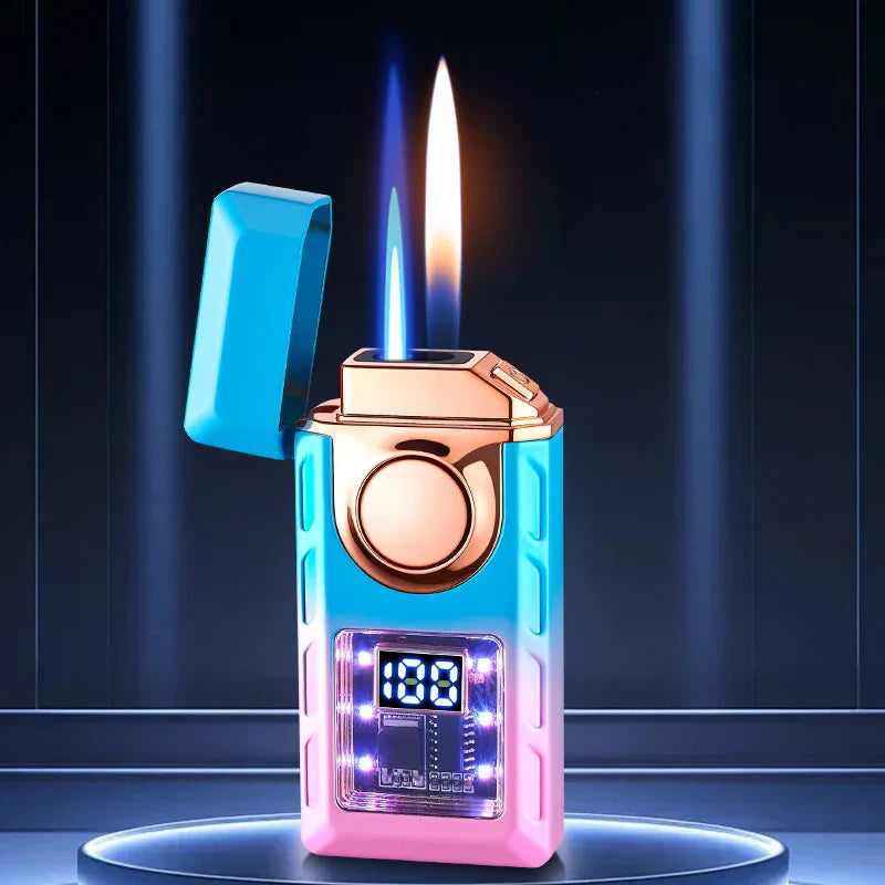 DoppelFlam | Rechargeable lighter with colored lights