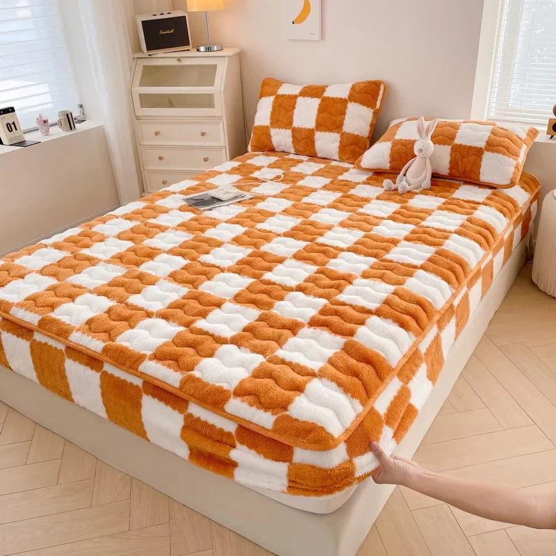 BettPro - Checkered mattress cover