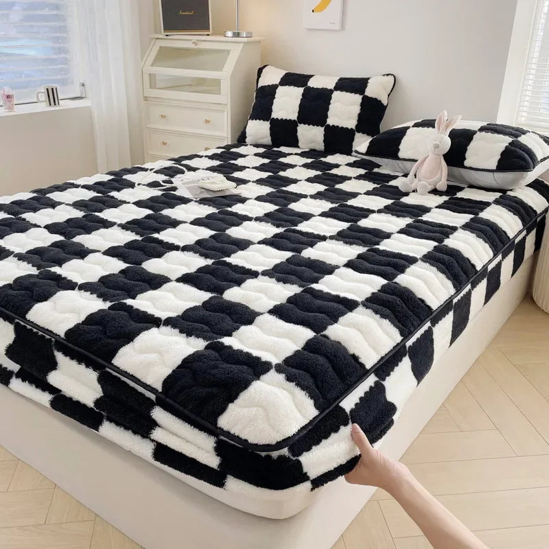 BettPro - Checkered mattress cover