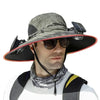 SolarCool - Solar Fan Fisherman Hat - Solar Power & USB Charging [Last Day Discount] 