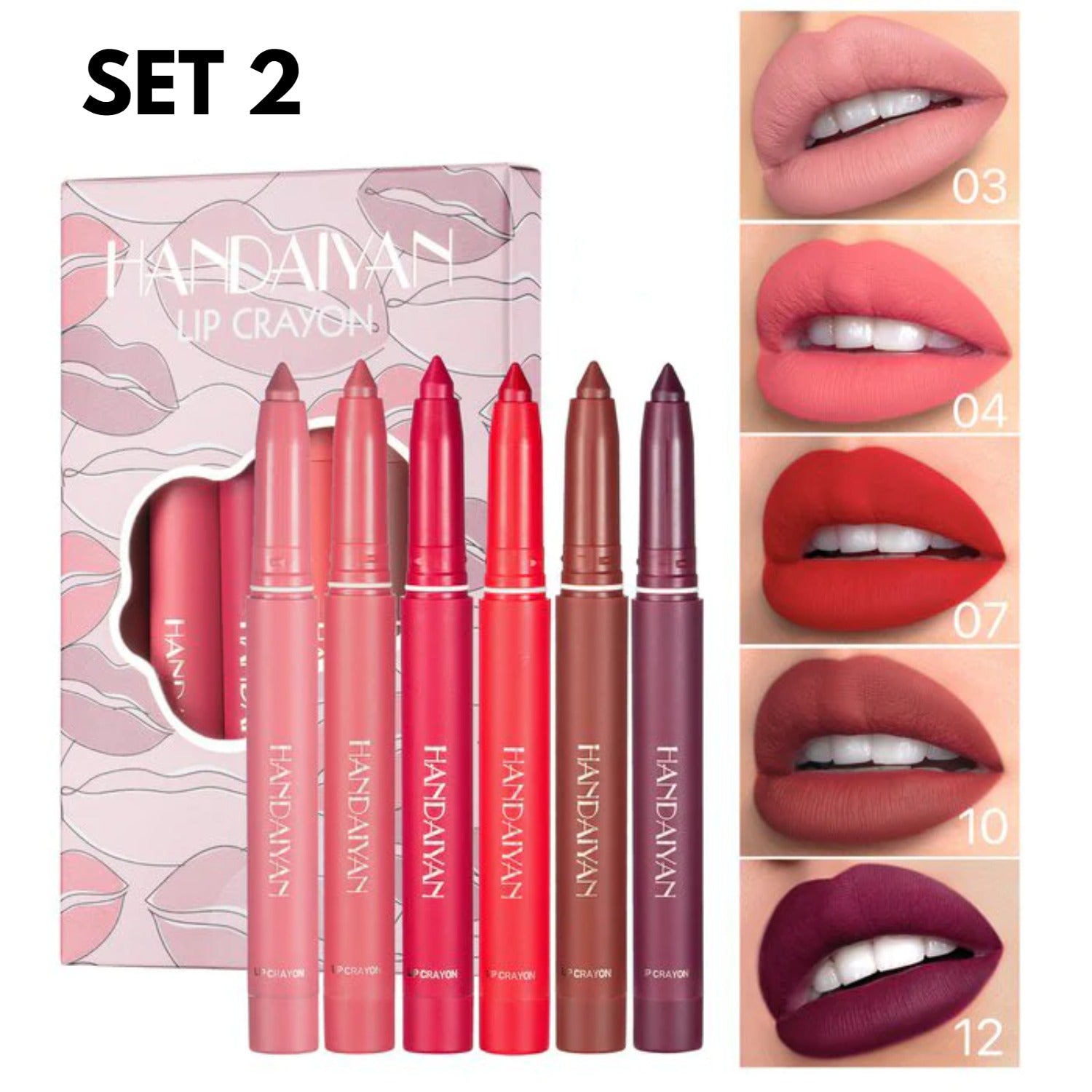 SexyLips™ - Matte 2-in-1 lipsticks for irresistibly plump lips and all-day radiance [Last day discount] 