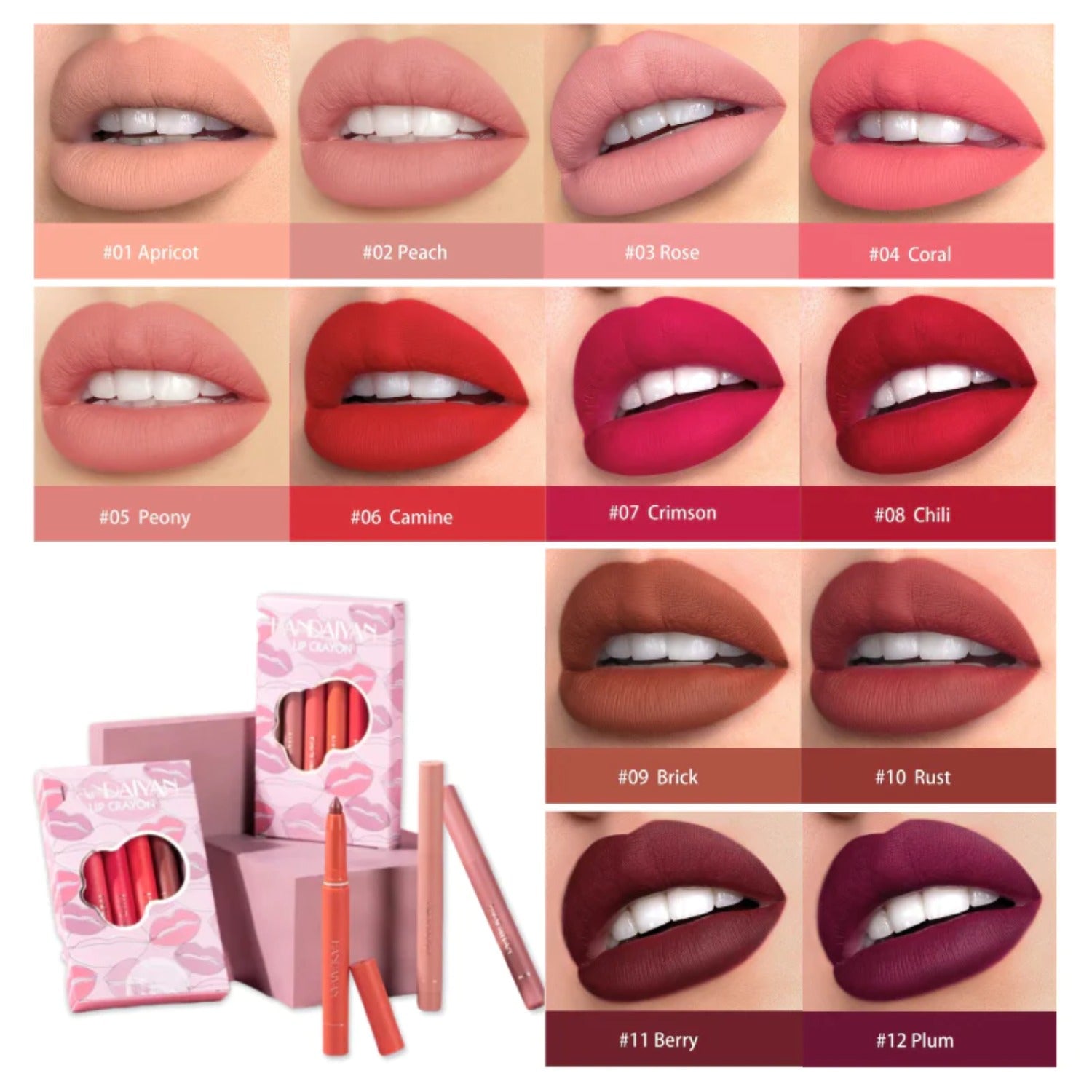 SexyLips™ - Matte 2-in-1 lipsticks for irresistibly plump lips and all-day radiance [Last day discount] 