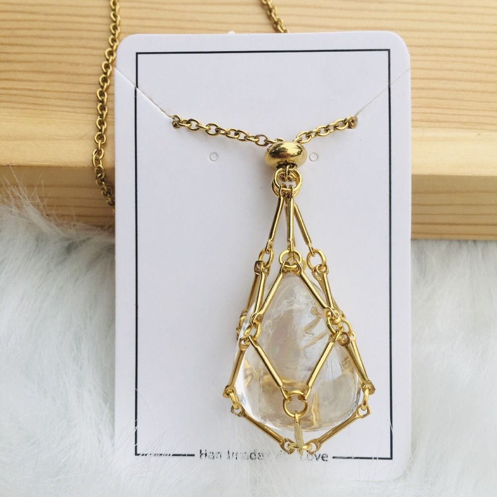 Crystal stone necklace