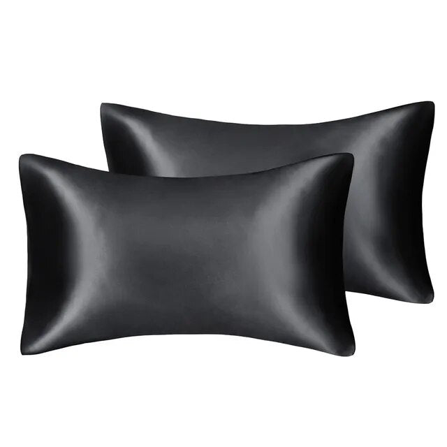 Satin pillow cover