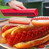 WurstSchneide - Efficient Hot Dog Slicer Cutting Device for BBQ Sausages