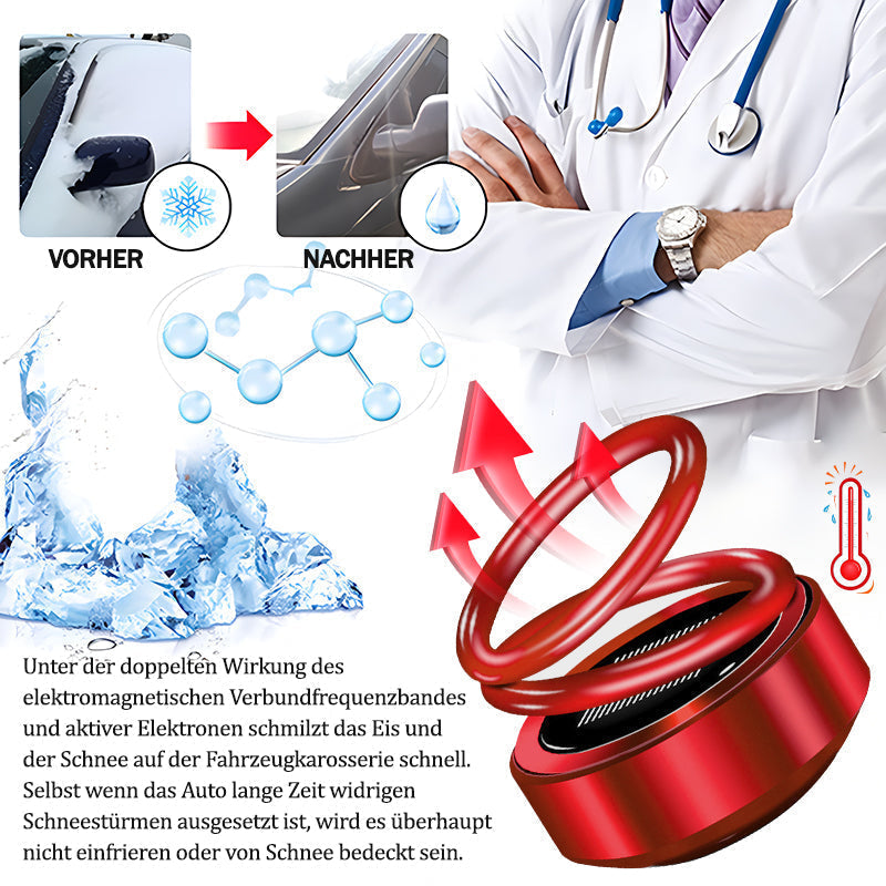 Portable kinetic molecular heating with solar energy