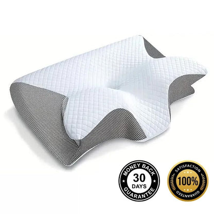 Ergonomic pillow with memory foam