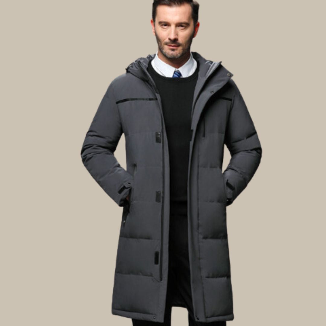 Rafael - Luxury Men's Winter Coat with Zipper Pockets 