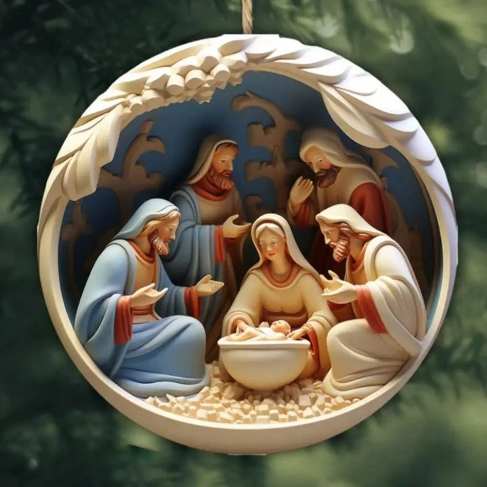 Christmas crib acryly Christmas decorations