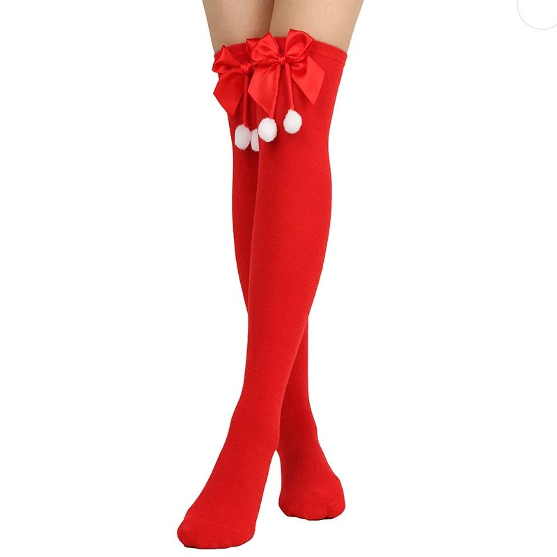 Festive knee socks