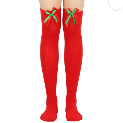 Festive knee socks