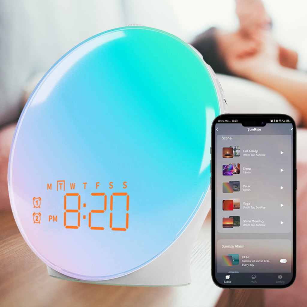 AuroSun™ - Sunrise wakeup light alarm clock for natural waking [Last day discount] 