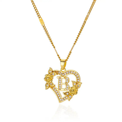 Cardiac beginning letters' necklace