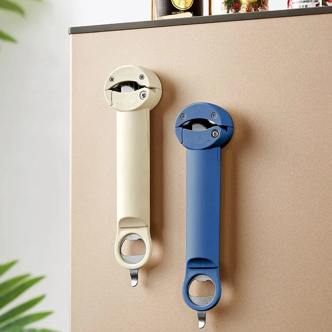 Multifunctional retractable bottle opener