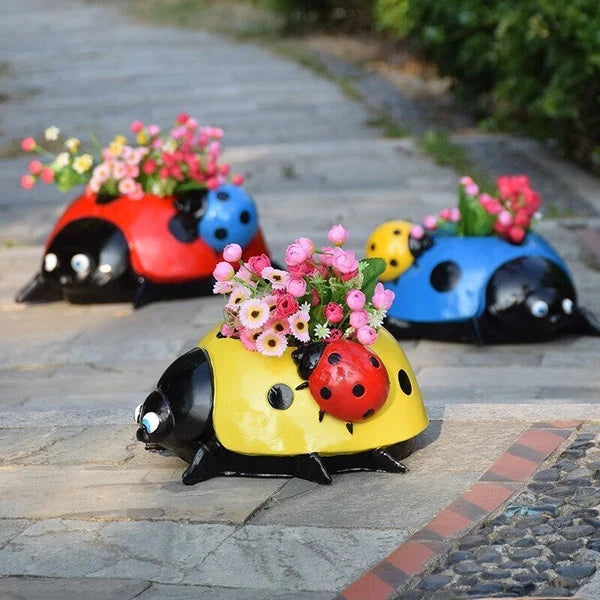 Ladybug - Charming Ladybug Flowerpot