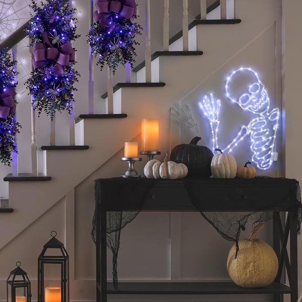 SkeletalGlow - Skeleton Waving Ghost LED Light