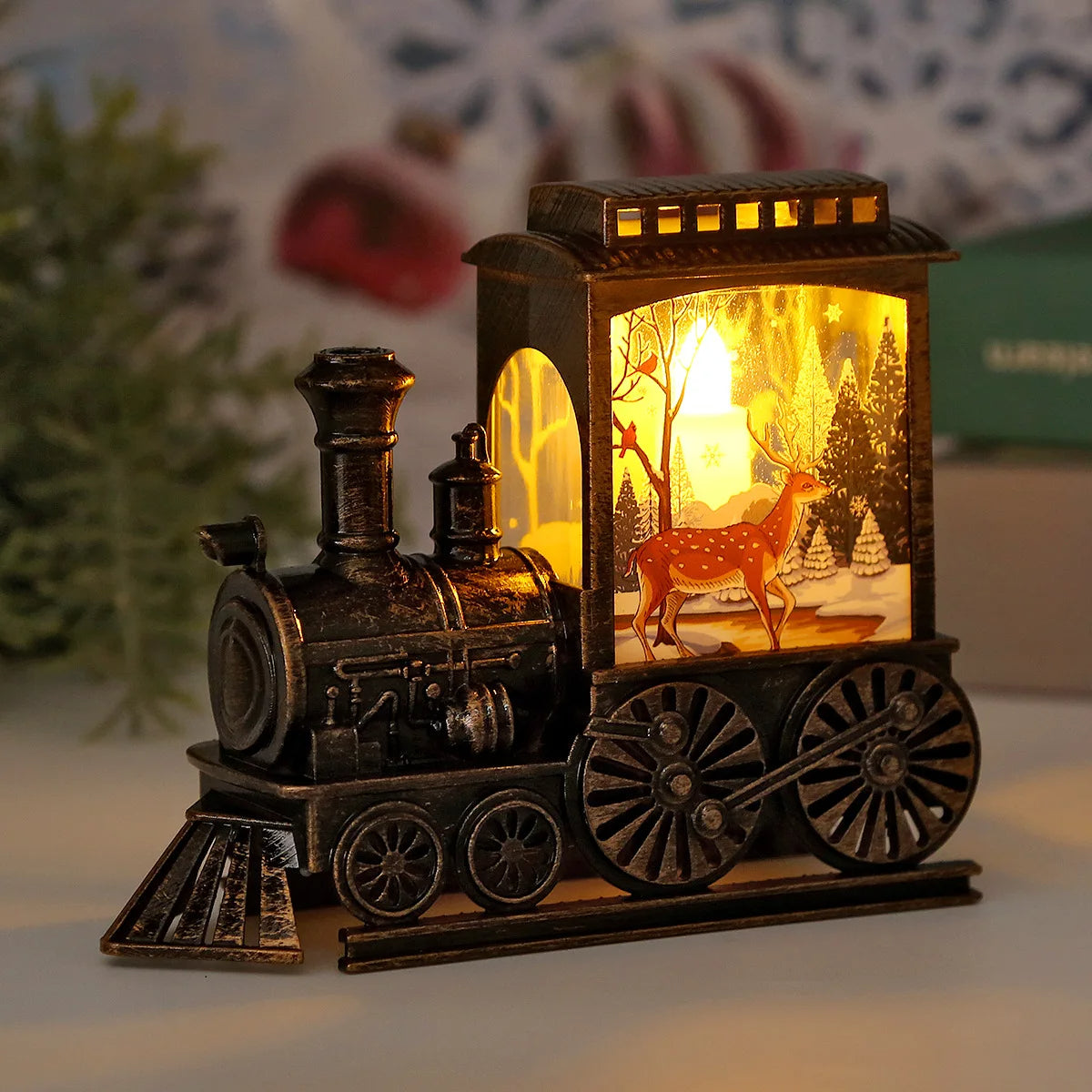 Vintage Lantern™ - Tragbare Zug-Weihnachts-LED-Nachtlichter [FERIENANGEBOT]