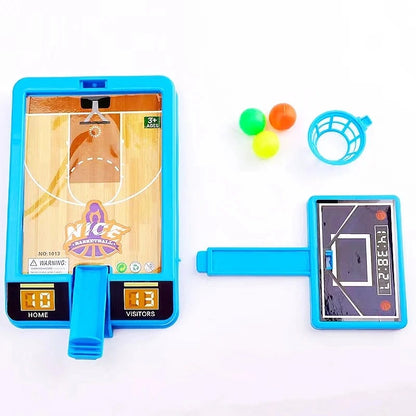 Interactive mini basketball toy