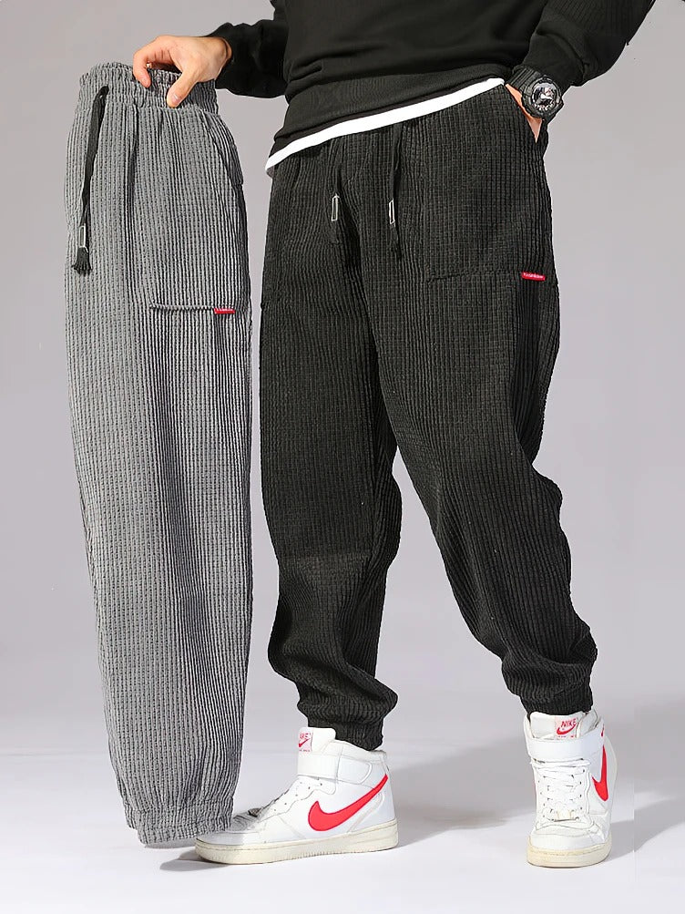 Casual cord pants sweatpants