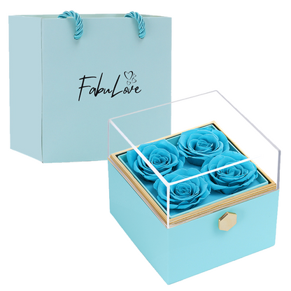 Rosaluxe | Rotating eternal roses gift box