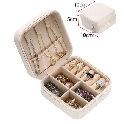 Portable jewelry storage box