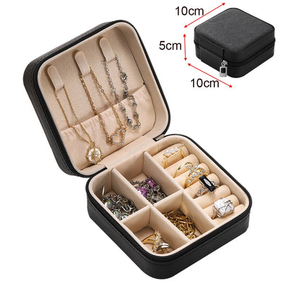 Portable jewelry storage box