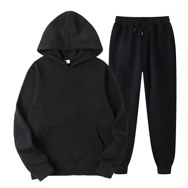 50% OFF | Basic men's hoodie and pants set