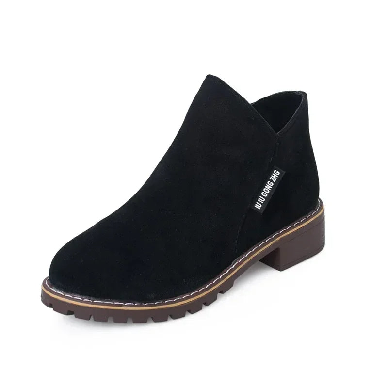 Suede ankle boots