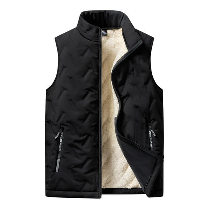 Isolated stand -up collar vest