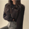 Cozy Charm Lantern Sleeve Sweater