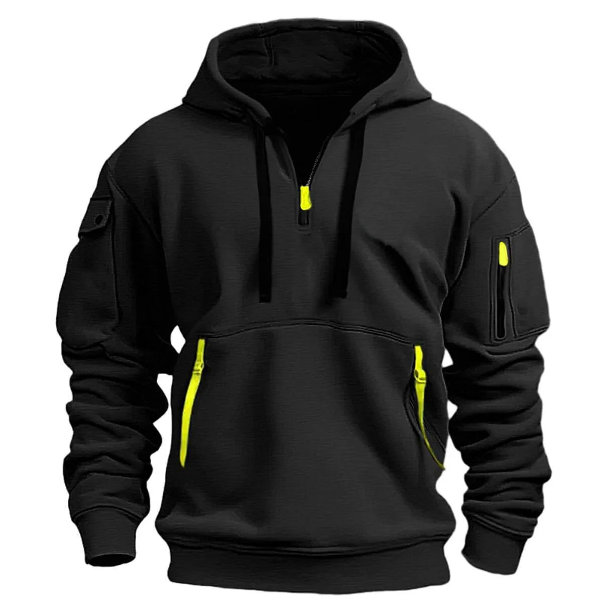 Casual Fleece Hoodies with Multiple Pockets