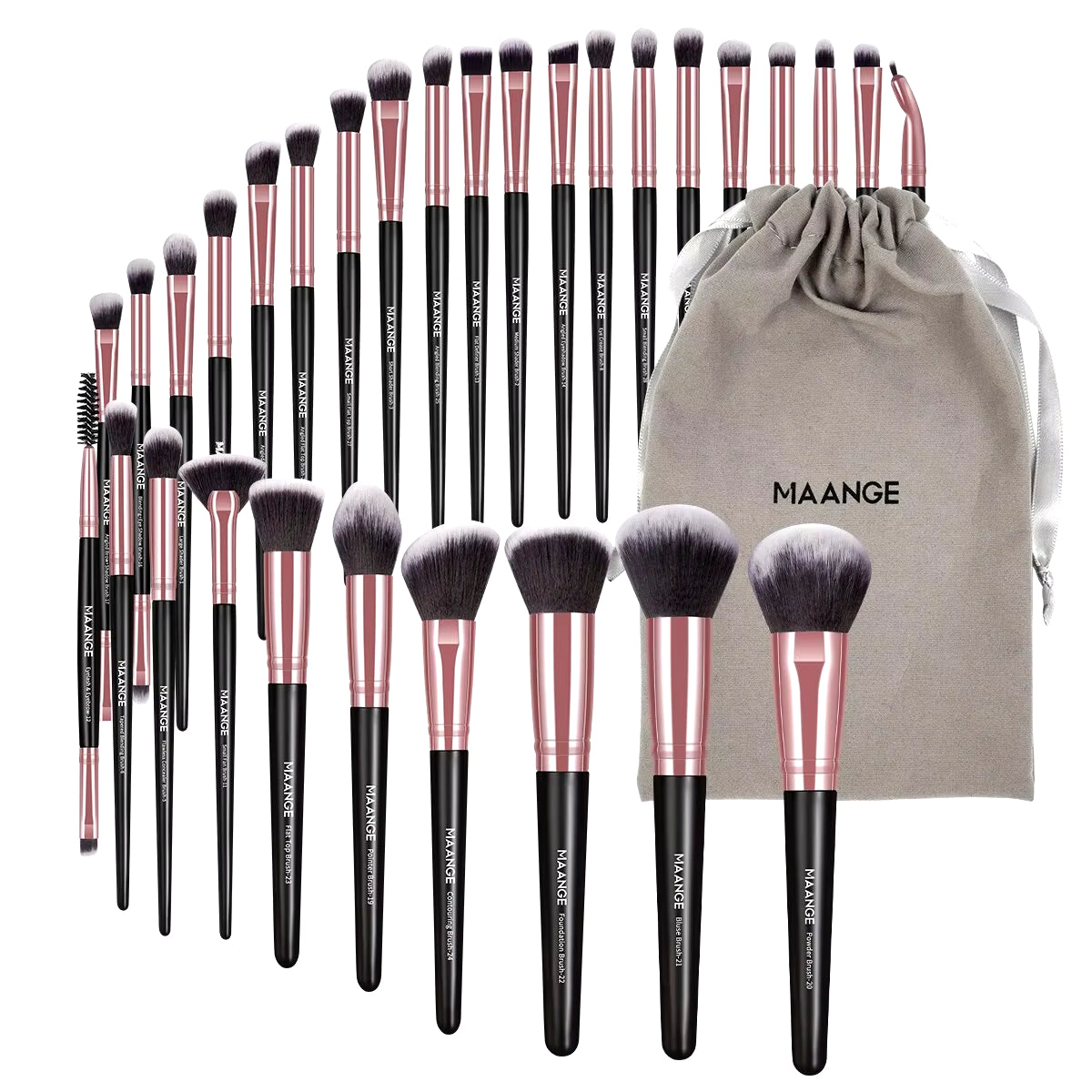 30-part professional make-up brush set