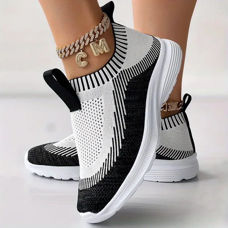 Claire - Women's Knit Casual Sneakers "Last Day Discount"