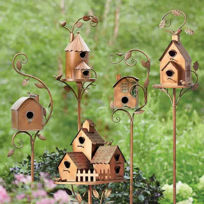 ChirppyHouse™️ - Garden Decoration Metal Birdhouse [Last Day Discount]