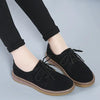 Liz - Plain low top flat loafers with neat lace-up detail (Last day discount)