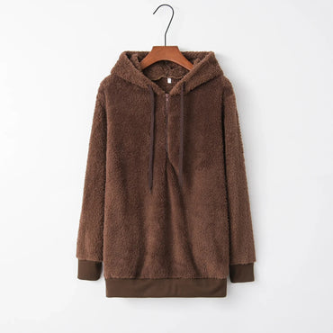 Teddypullover with hood