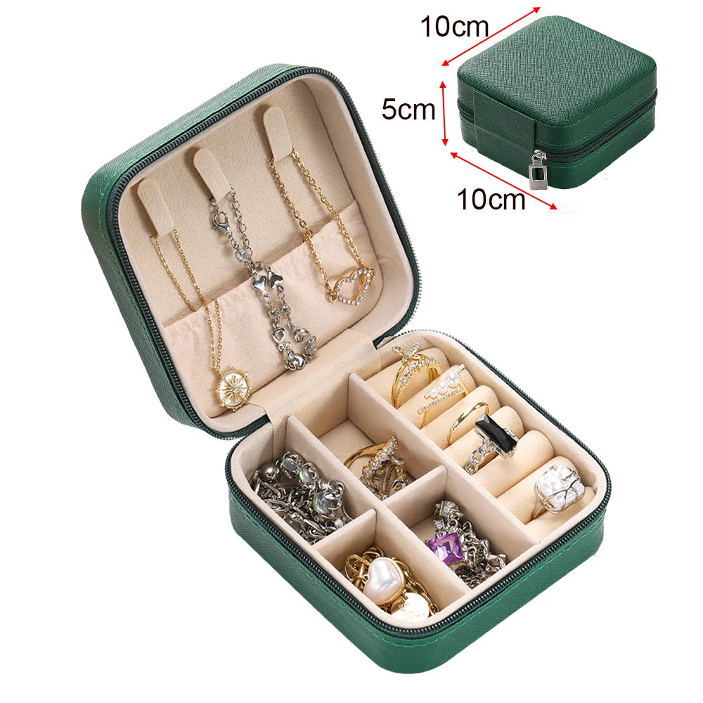 Portable jewelry storage box