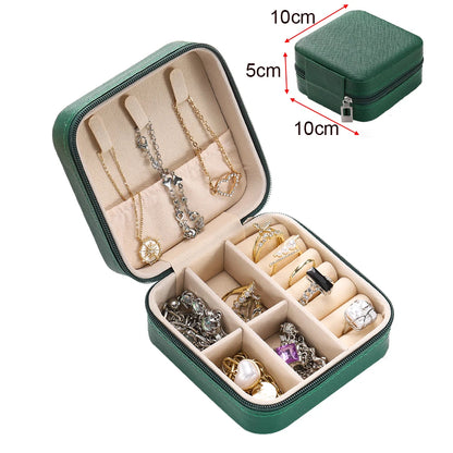 Portable jewelry storage box