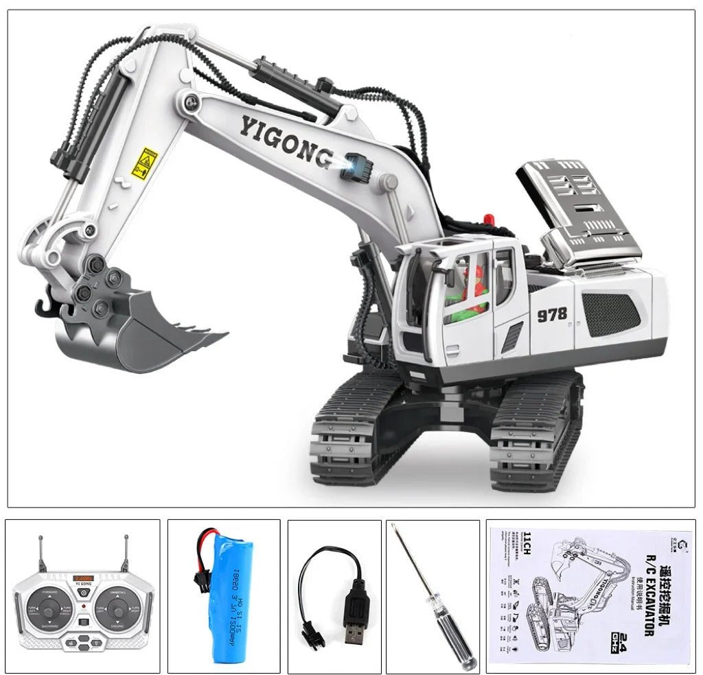 DirtDiggers - Remote Control Excavator Toy [Last Day Discount]