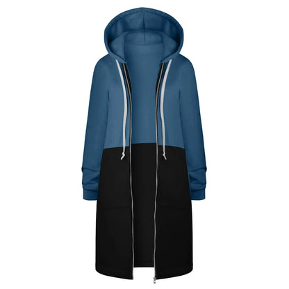 Long hooded jacket