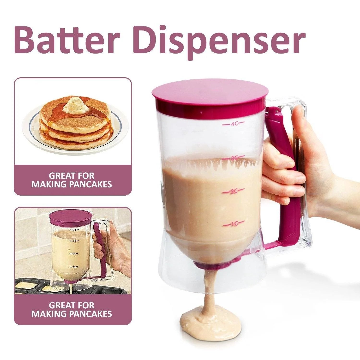 Rührmeister™ - Pancake Batter Dispenser [Last Day Discount] 