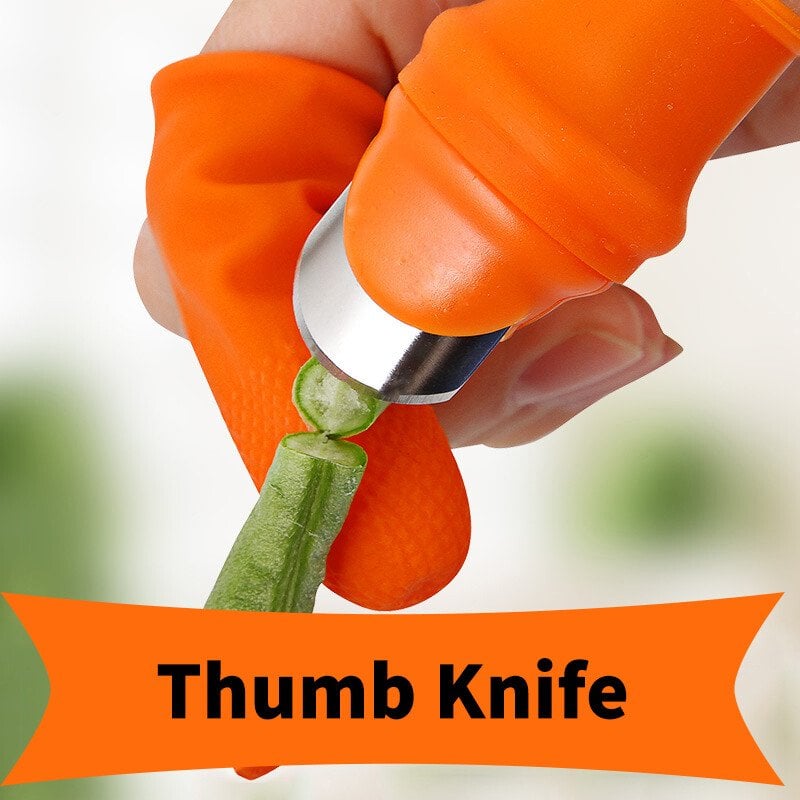 Thumb knife for gardening