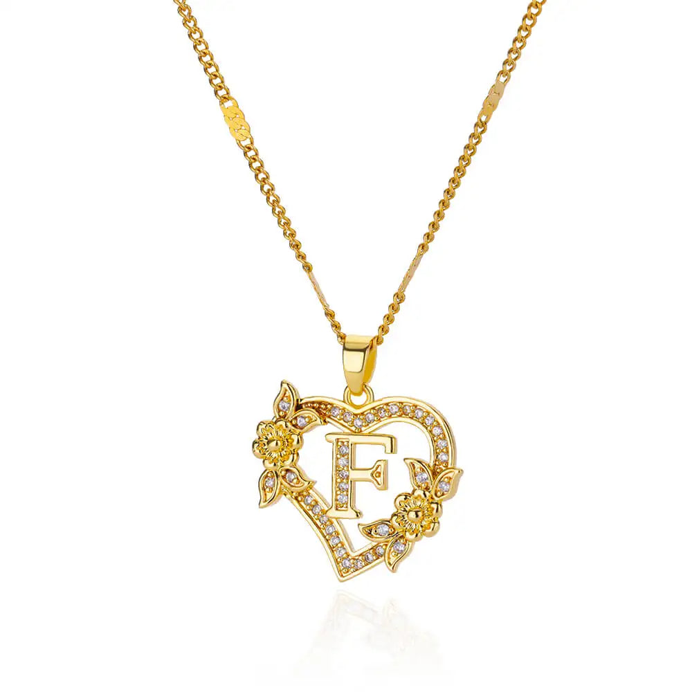 Cardiac beginning letters' necklace