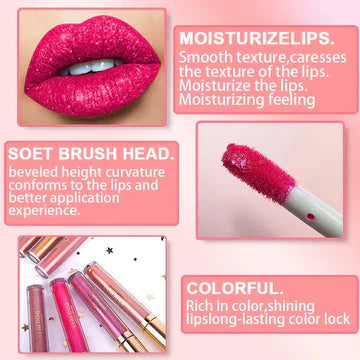 (1 + 1 Free) Glimora™ - Glitter Lipstick [Last Day Discount]