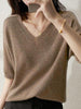 Alison | cashmere knitted sweater with v-neck